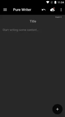 Pure Writer android App screenshot 0