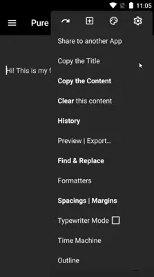 Pure Writer android App screenshot 2