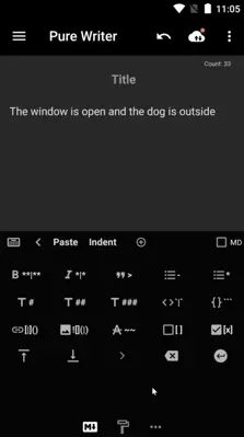 Pure Writer android App screenshot 4